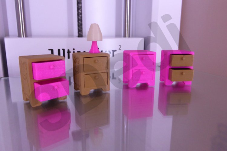 3D Yatak Odası Komodin Modeli STL STL İndirme ve 3D Baskı