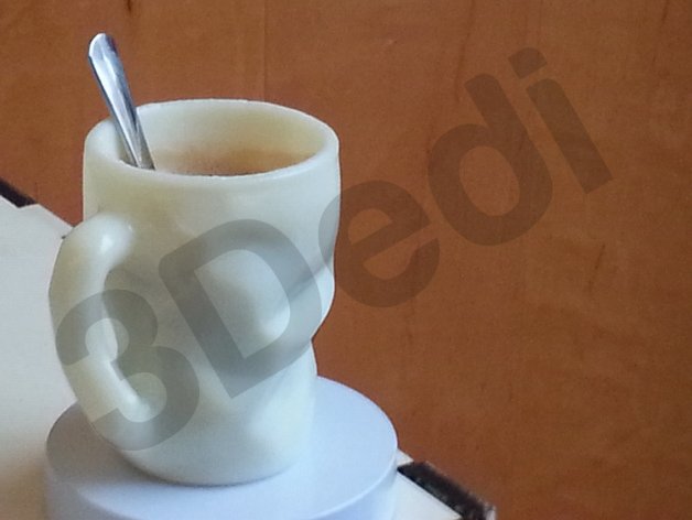 3D Kırık Görünümlü Kahve Bardağı Modeli İndirme ve 3D Baskı